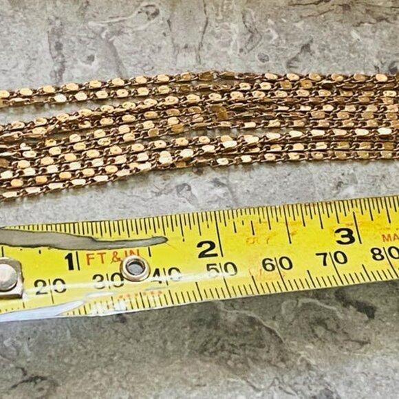 Chain Waterfall Tassel 4 inch earrings Costume Jewelry for drama lovers Retro 90 - Picture 2 of 5